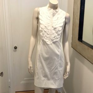 Adrienne Vittadini White Sleeveless Dress Size 6